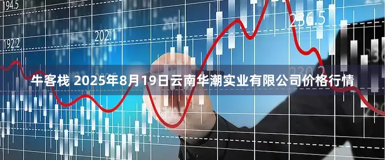 牛客栈 2025年8月19日云南华潮实业有限公司价格行情