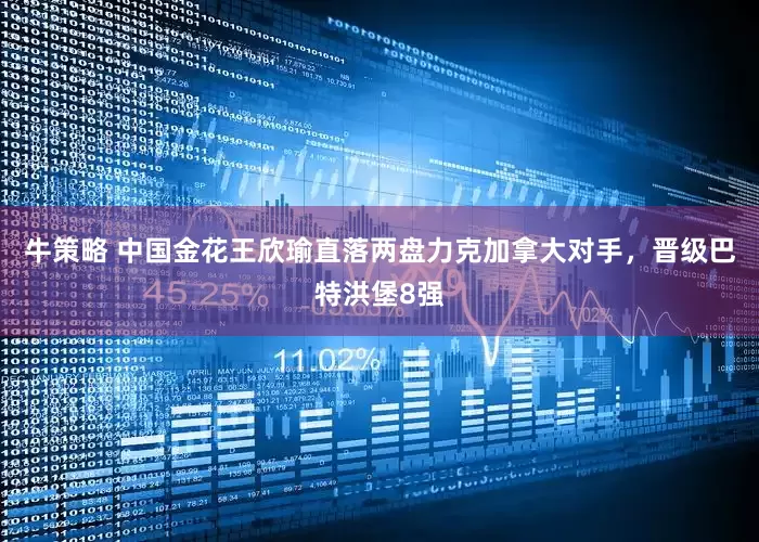 牛策略 中国金花王欣瑜直落两盘力克加拿大对手，晋级巴特洪堡8强